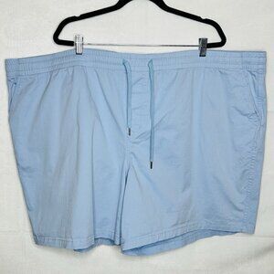 Lands’ End Shorts Men’s 4XL (54-56) Big & Tall Light Blue Outdoor Chino Stretch